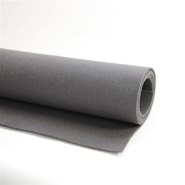 3mm Thick Felt by the Yard Neutral Colors Light Grey, Dark Grey