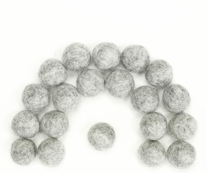 Gray Felt Balls