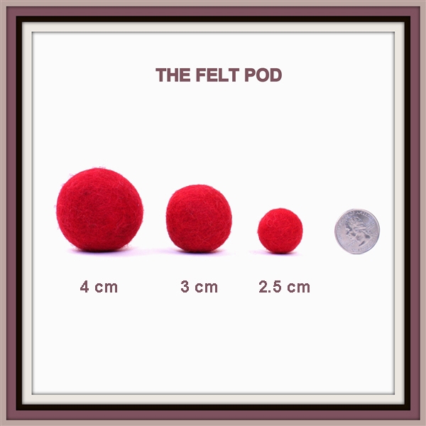 Felt Balls - Heavenly Pink