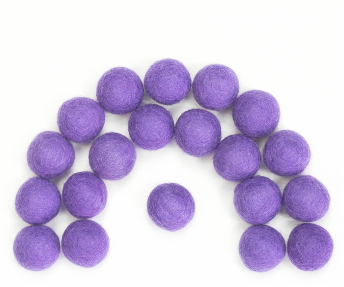 Purple Felt Balls