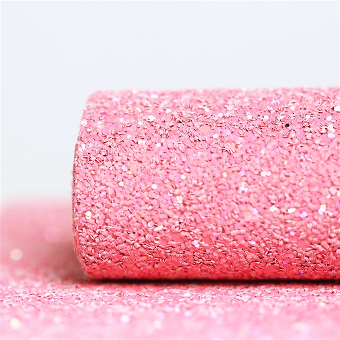 Fandango Pink Chunky Glitter Fabric Sheet: 9