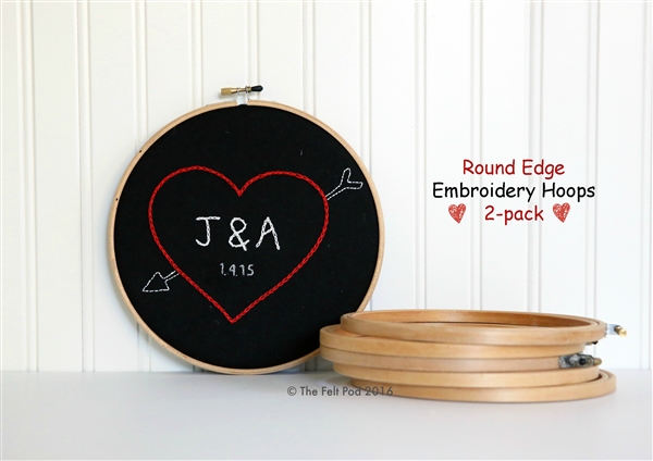 LoDrid Embroidery Bag, Double-Layer Round Embroidery Project