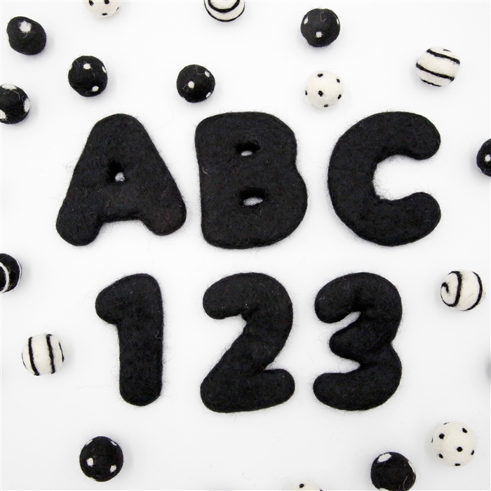 felt letters, felted letters, felt numbers, birthday decoration, party ...