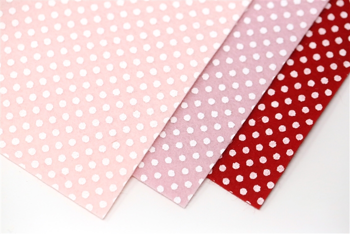 Sullivans Printed Felt Sheets, Red Pos Polka Dots – Lincraft New