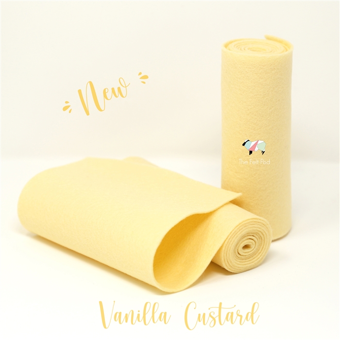 Light Yellow Wool Felt Roll