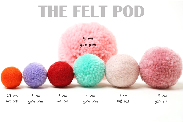 Sweethearts Violet // Felt Shapes // Wool Felt Pom Poms Felt -  in 2023