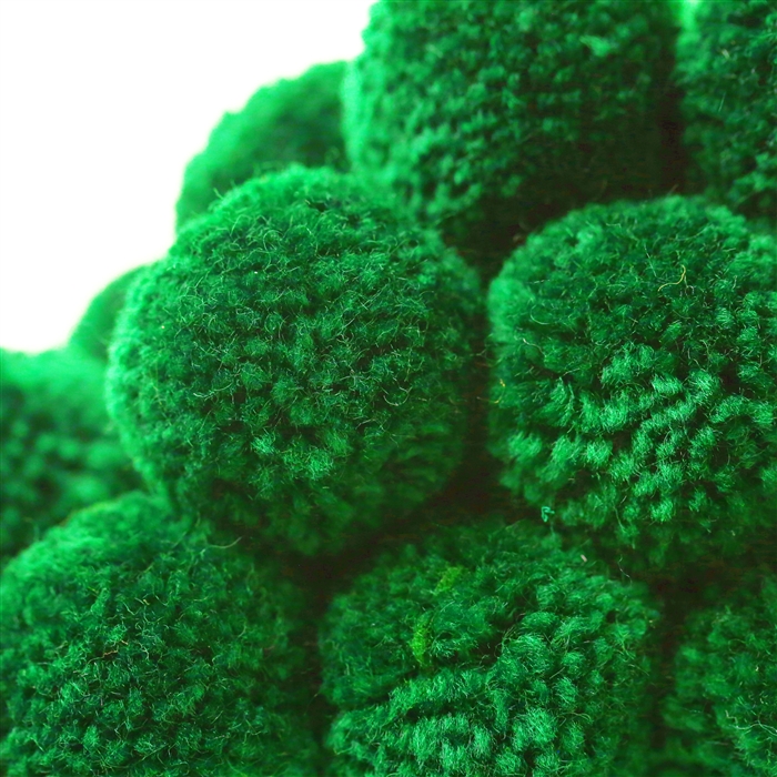 Yarn pom poms, yarn poms, garland poms, P16 Bright Mint yarn poms, Green  pom poms, Mint yarn poms, Bright Mint Poms, Mint Poms