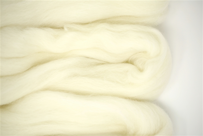 Wool Roving - 57. Ivory