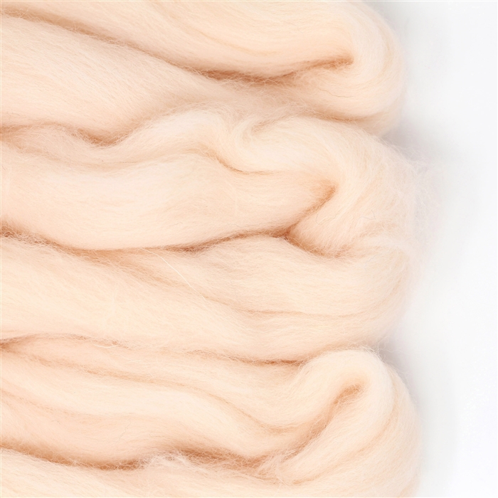 Hot Pink Merino Wool Top Roving Fiber Spinning, Felting Crafts USA (1 Ounce)